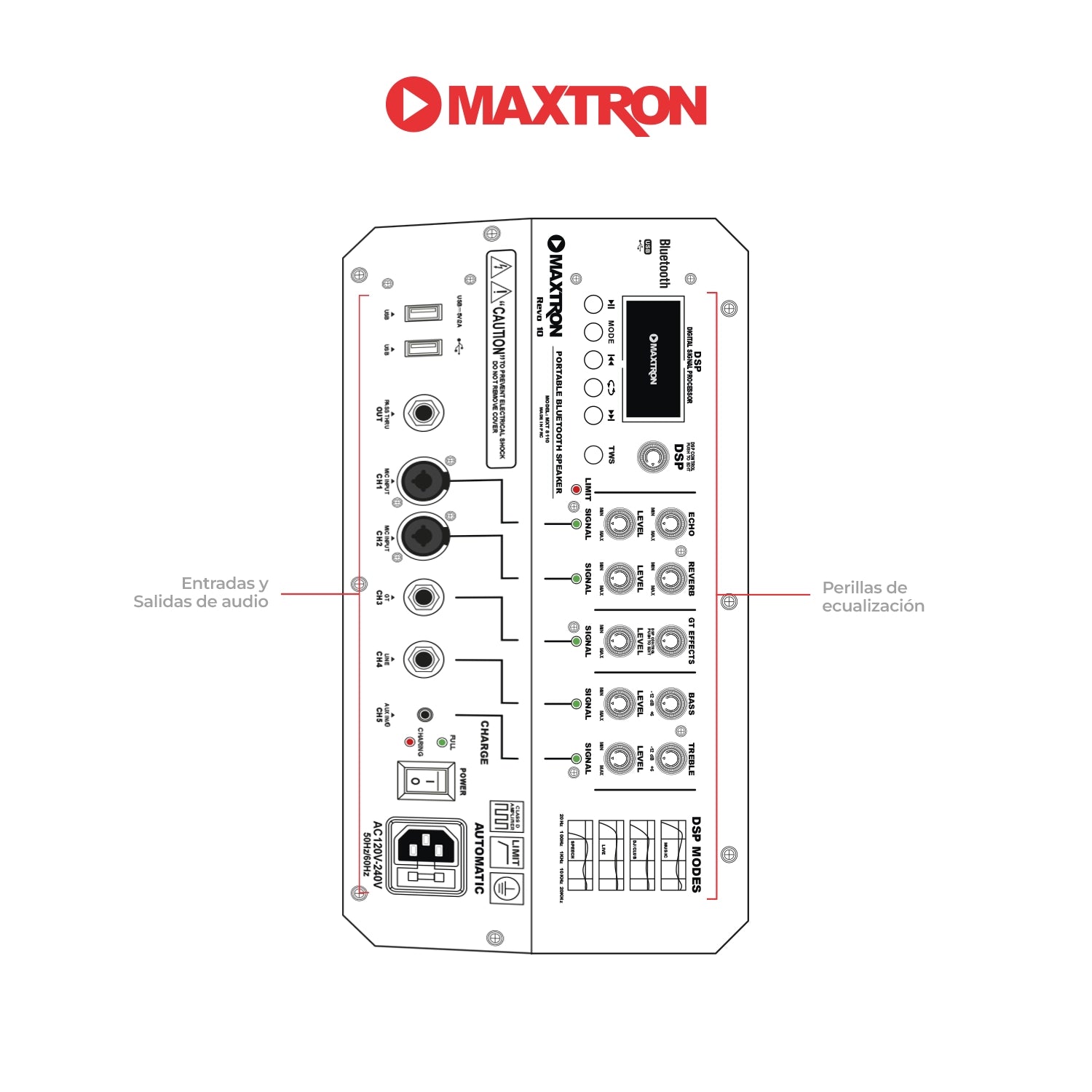 Parlante Portátil Recargable Revo 10 - MXT 8110