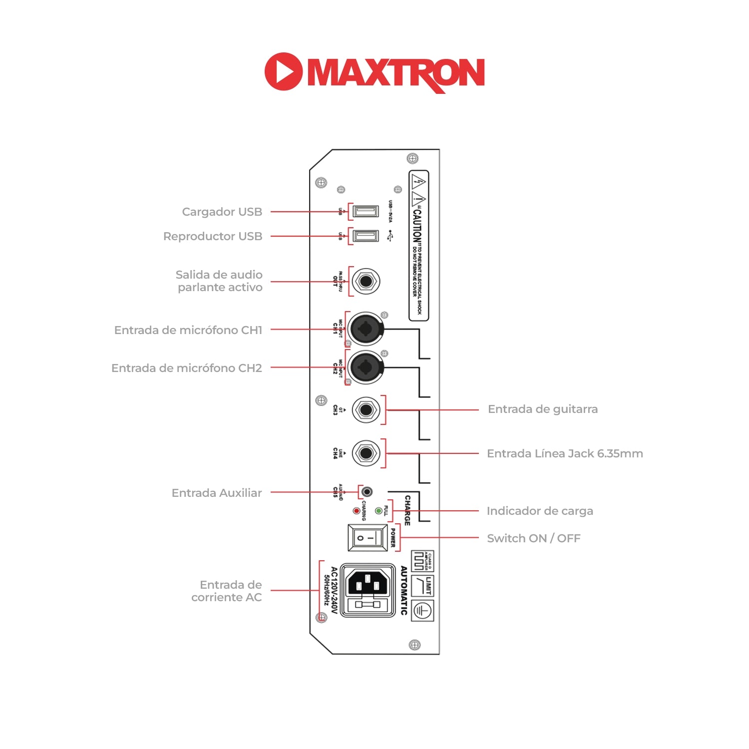 Parlante Portátil Recargable Revo 8 - MXT 8108