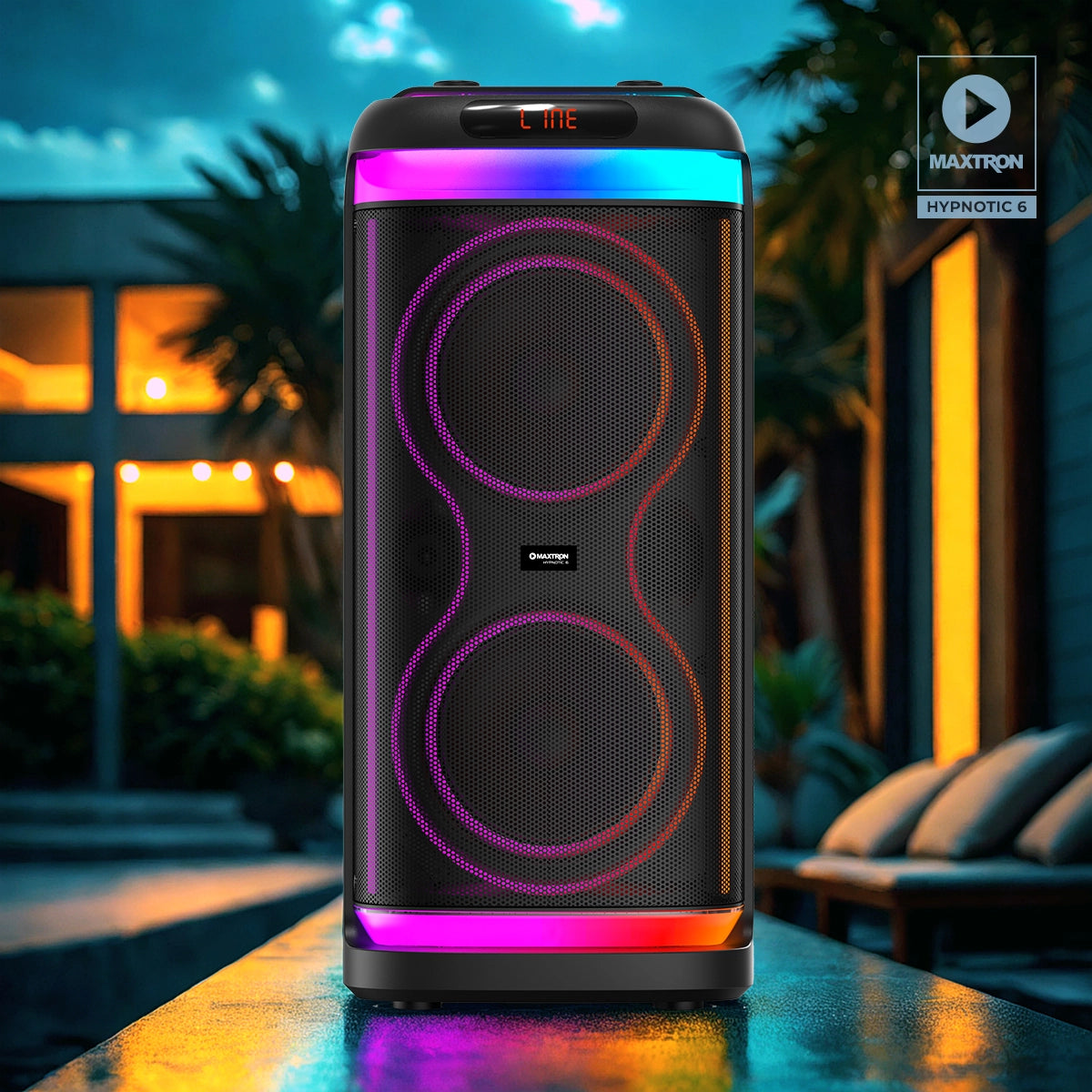 Torre de Sonido 6.5"x2 Hypnotic 6" MX608d