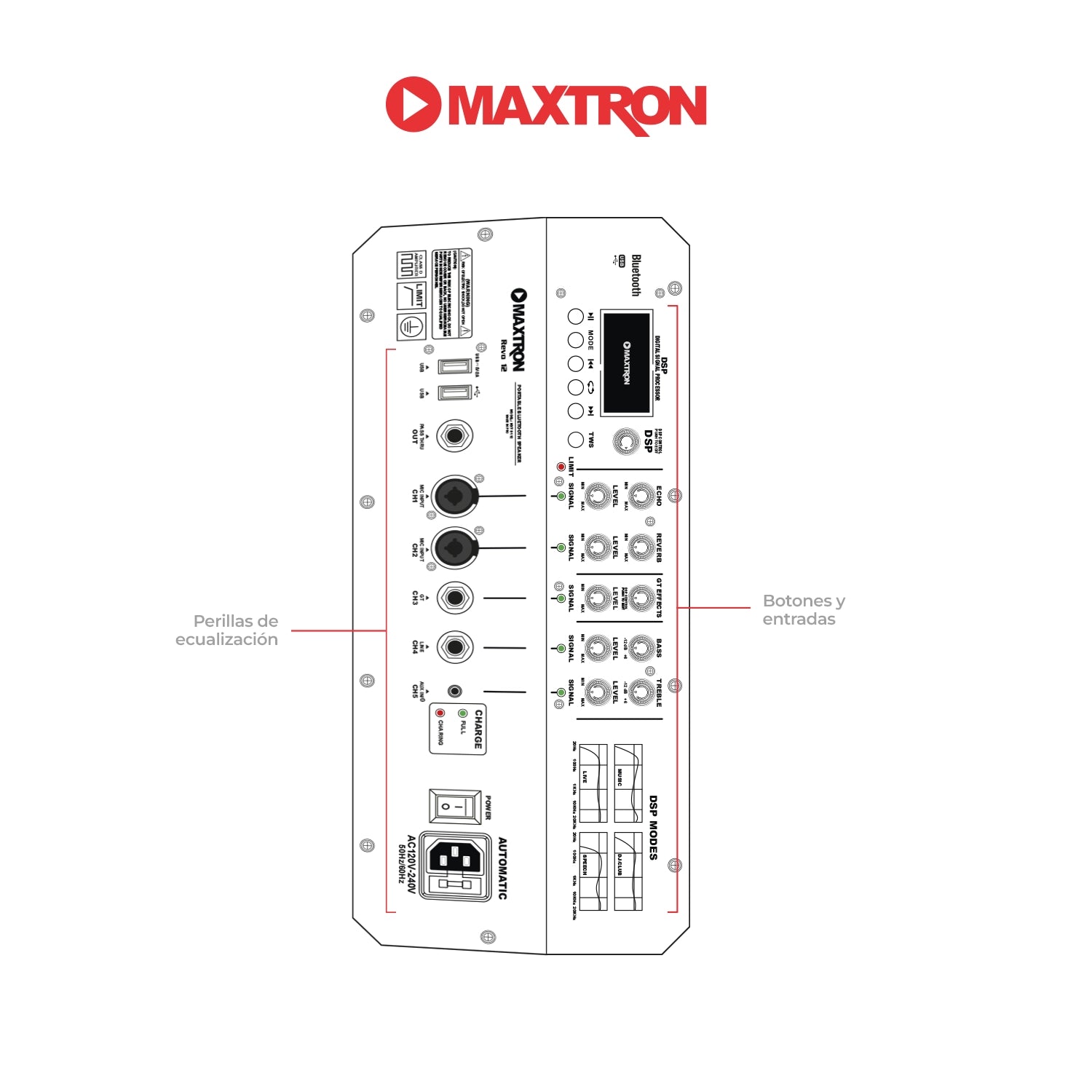 Parlante Portátil Recargable Revo 12 - MXT 8112