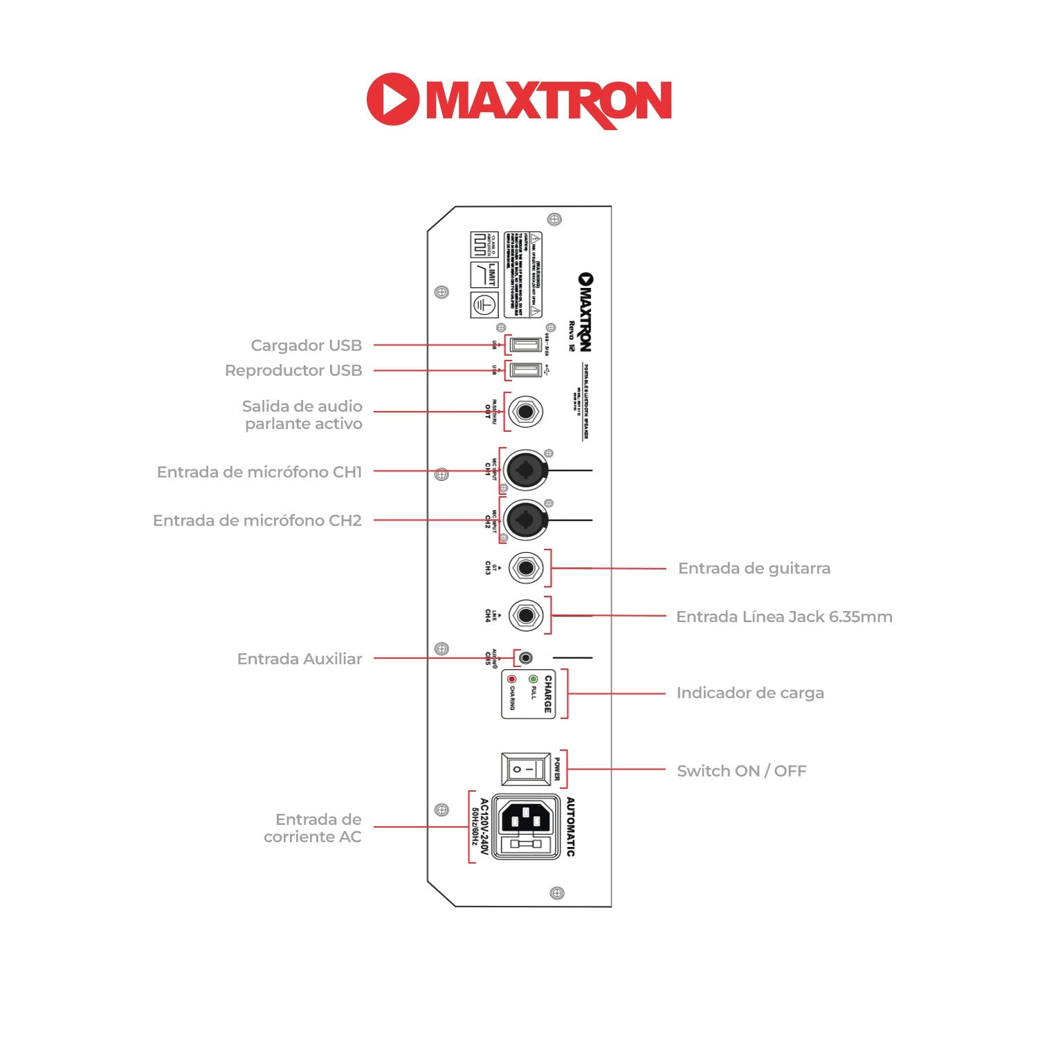 Parlante Portátil Recargable Revo 12 - MXT 8112