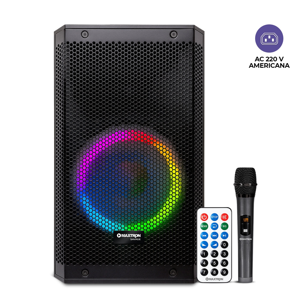 Parlante Portátil Recargable RGB Savage MX303